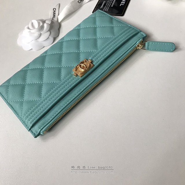 Chanel女包 81254 香奈兒新款leboy手拿包 Chanel拉鏈長錢包  djc2984